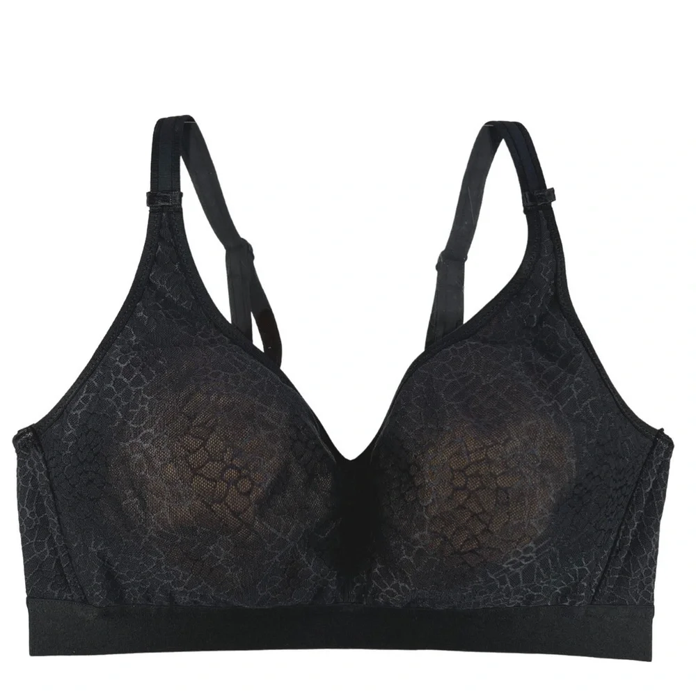 Chantelle C Magnifique Full Coverage Black Snakeskin Patterned Bra 36C/D - 38C/D